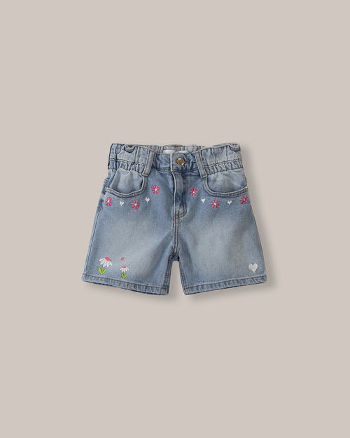 Short Bordado Flores